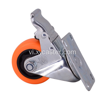 Nhiệm vụ trung bình 3 inch khóa bánh xe caster